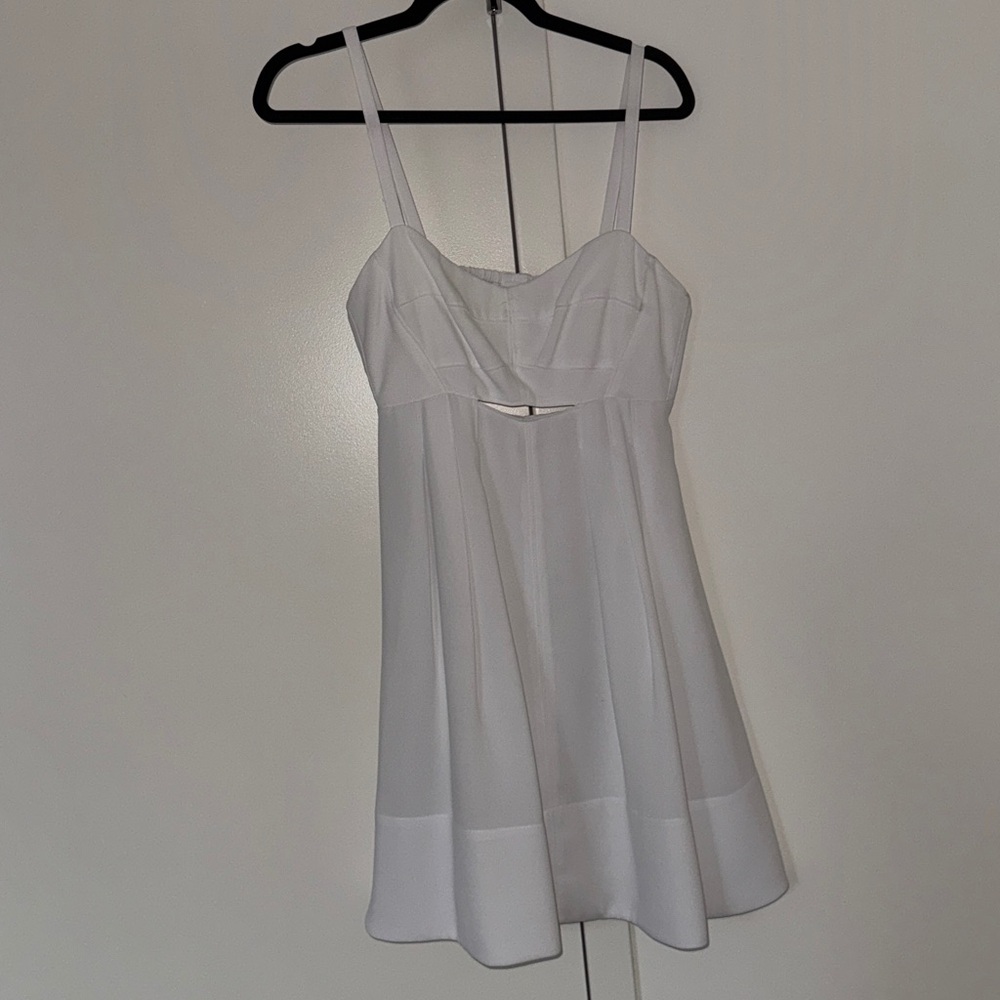 Club Monaco White Fit and Flare Dress